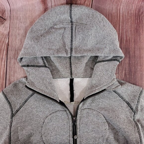 Lululemon Womens Size 6 On The Daily Hoodie Gray Full Zip Athleisure - Picture 8 of 14